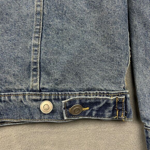 Playboy for Pacsun Jacket Mens Large Denim Posse Denim Jean Button Up Trucker - Picture 8 of 10